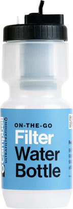 Campbell Ultrafiltration+ Water Filter Bottle - 16 fl. oz., Purification On the Go, Reusable, BPA-Free, Dishwasher Safe, Assembled in USA - Essential for Clean Hydration Anywhere