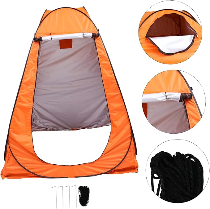 POPETPOP Automatic Changing Tent for Outdoor Camping Fishing and Portable Privacy Shelter Waterproof Material Easy Setup for Beach Hiking and Restroom Use