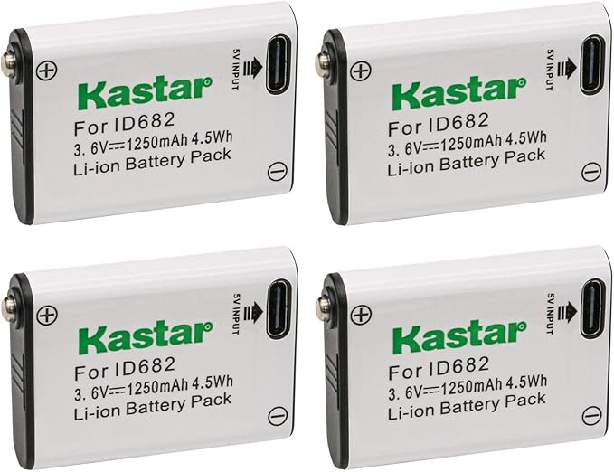 Kastar Battery 4-Pack Replacement for Coast FL FL60R, FL75R & FL85R LED Headlamps, Black Diamond Equipment Sprinter 275 Sprinter 500 Revolt 350, Storm 450 HEADLAMP Kobalt 500-Lumen LED Headlamp