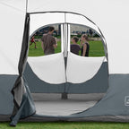 KAMPKEEPER Canopy Side Tent,4-6 Person Camping Cube Tent for 10x10 Pop Up Canopies,Easy Up Gazebo with Window,Compatible with 10' Wide Canopy Tents
