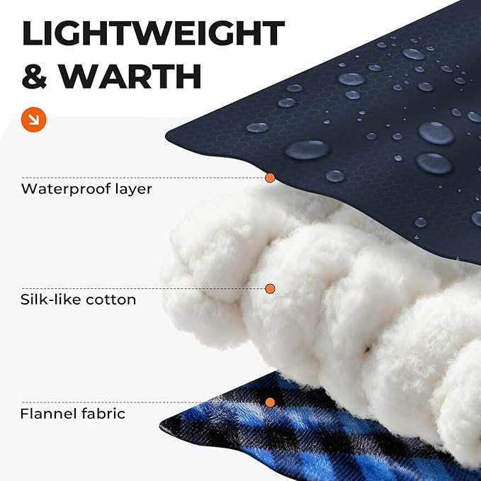 Cotton Flannel XXL Sleeping Bags for Adults Cold Weather Camping Sleeping Bag for Adults Kids Teens with Compression Sack,Camping Gear for Traveling,Hiking,Climbing,Outdoor,Indoor