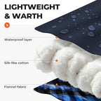 Cotton Flannel XXL Sleeping Bags for Adults Cold Weather Camping Sleeping Bag for Adults Kids Teens with Compression Sack,Camping Gear for Traveling,Hiking,Climbing,Outdoor,Indoor