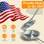 Tid Bit Handheld Sandwich Maker, Portable Sandwich Grill & Panini Press, Cast Aluminum Pie Iron, Retro 1945 Stovetop & Campfire Toaster for Hot Sandwiches, Pies, Paninis, RV & Camping