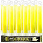 EVERLIT Survival Emergency Glow Sticks- 6 Inches Light Sticks for First Aid Kit, Survival Kit, Camping, Hiking, Outdoor, Disasters, Emergencies Up to 12 Hours Duration… (12 Pack, Yellow)