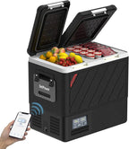 Setpower 12V Refrigerator with APP Control, 59QT Dual Zone Car Fridge Freezer,Electric Coolers for Vehicles AC/DC,Car Refrigerator 12V Portable Fridge for Car,SUV,Truck,RV,Camp,Travel,Road Trip,DT55