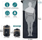 REDCAMP Ultra Lightweight Sleeping Bag for Backpacking, Hiking, Comfort for Adults Warm Weather, with Compression Sack