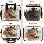Pardick Watercolor Animals Horse Soft Cooler Bag Insulated Lunch Box for Men & Women, Large Leakproof Lunch Bag Portable Beach Cooler for Work, Picnic, Road Trips,Fishing, Travel, Camping,A-17