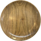 9 Inch Wooden Plate – Handcrafted Natural Wood Serving Dish for Rustic Dining, Camping, Charcuterie, Appetizers, Salads & Decor – Eco-Friendly Round Tableware set of 6