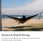 Suparpine I Hammock for Camping with Straps Included (Sand, Single)