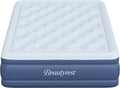 Beautyrest Supreme Air, Queen Size Air Mattress with Built-in Pump, Raised Inflatable Bed for Adults, Puncture-Resistant Vinyl, Auto Shut-Off, 650lb Support, Guest Bed, Camping Airbed, 3-Year Warranty
