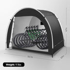 Bike Storage Tent Sheds - Outdoor Storage Waterproof, Upgraded 6.56x4.92x5.58ft Bicycle Shed Tent, Portable Bike Covers Shelter with Carry Bag for Motorcycle, Garden Tool - Medium