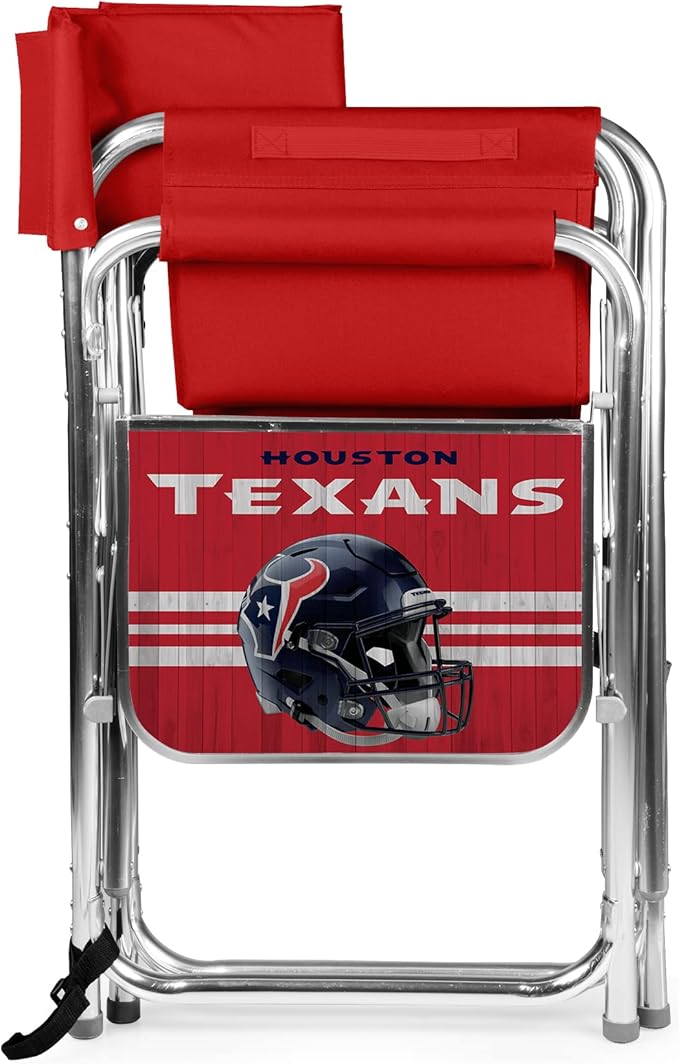 Picnic TIME NFL Unisex-Adult NFL Sports Chair with Side Table, Beach Chair, Camp Chair for Adults