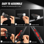 WGGE Ultra Bright USB Rechargeable Bike Light Set,Powerful Bicycle Front Headlight and Back Taillight,Easy to Install for Night Riding Fits All Bicycles,Mountain,Road or Camping