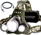 TDC Head Lamp Led Rechargeable Super Bright - USB-C Headlamp for Adults - Head Lights for Forehead - 1080 Lumen Head Flashlight - 10HR Battery for Hardhat, Camping, Hunting, Work
