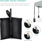 Best Choice Products 10x10ft Pop Up Canopy Tent, Outdoor Shade, 1 Person 1 Minute Set Up, Carry Case, 4 Weight Bags - Silver