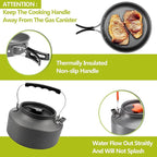 aiGear Camping Cooking Set Cookware Mess Kit with Storage Bag Pot Pan Set Camping Accessories for Outdoor Camping Hiking Picnic Portable and Lightweight Aluminum