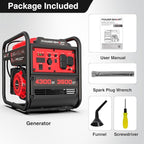 PowerSmart 4300W Portable Inverter Generator, 3500W Rated, 223cc 4-Stroke Gas Powered Engine, Pure Sine Wave for Sensitive Electronics, RV Ready with 30A Outlet, Home Backup, Camping, Emergency