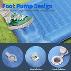 Camping Sleeping Pad, Self-Inflating Sleeping Mats with Pillow,Thick 6.2 Inch Ultralight Sleeping Pad with Built-in Foot Pump for Camping Backpacking Hiking Traveling Tent
