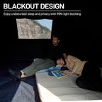 EVER ADVANCED Blackout Design 6 Person Camping Tent, Instant Cabin Tent for Family with Vestibule and Large Mesh Windows, 60s Easy Setup, Double Layer, Water-Resistant