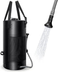 5 Gal/3 Gal Solar Shower Bag, Solar Heating Camping Shower Bag, On-Off Switchable Shower Head, Portable Shower with Thick Tarpaulin for Camping, Surfing, Outdoor Traveling, No Tear & Leak