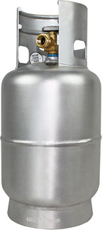 Flame King 10LB Aluminum Propane Tank with OPD Valve, Corrosion-Resistant and Rust-Free, Lightweight, Great for Marine Applications, Grills and BBQs, Camping, Fishing, & Outdoor Activities