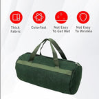 Grill Accessory Storage Bag, 24"" Extra Thick Canvas Grill Utensil Storage Bag, Double Zipper Grill Tool Storage Bag, BBQ Tool Storage Bag Carry Bag for Camping Hiking Barbecue, Dark Green