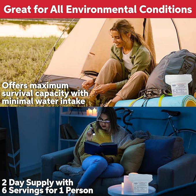 SOS Food Lab 2400 Calorie Emergency Food Bar – Case of 40 | 5-Year Shelf Life, Kosher Certified Survival Rations | High Energy Disaster Preparedness Supply for Camping, Hiking, Emergency Kits & Preppers
