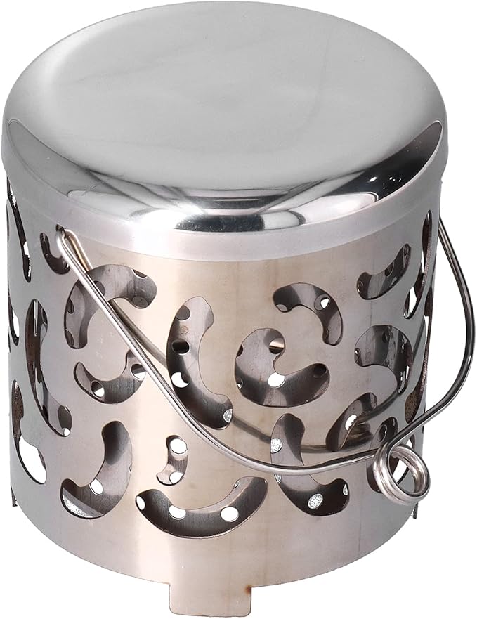 Stainless Steel Mini Tent Heater - Outdoor Heating Cover for Backpacking, Hiking, and Barbecue