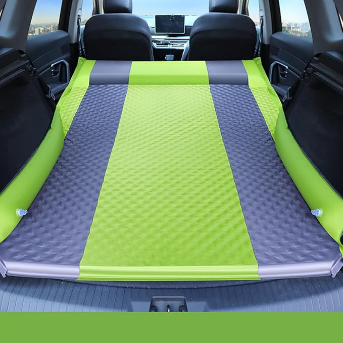 Inflatable Car Air Mattress for Toyota Prius/Prius+ XW50 XW30/5.Gen 2003-2025 Air Mattress Camping Bed Car Sleeping Bed Portable Foldable Car Air Bed,Green
