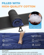 KingCamp Cot Mattress Pad, Portable Lightweight Cot Mattress, Non-Slip Camping Mat Soft Comfortable Non-Slip Cot Pad for Camp, RV Bunk