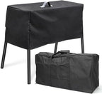 QuliMetal Patio Cover and Carry Bag for Camp Chef 2 Burner Stove, Stove Grill Cover and Carry Bag for Camp Chef Stove EX60P, EX60LW, EX60PP, EX60B, EX280LW, EX170LW, Gas One B-5000 B-4545 B-4900