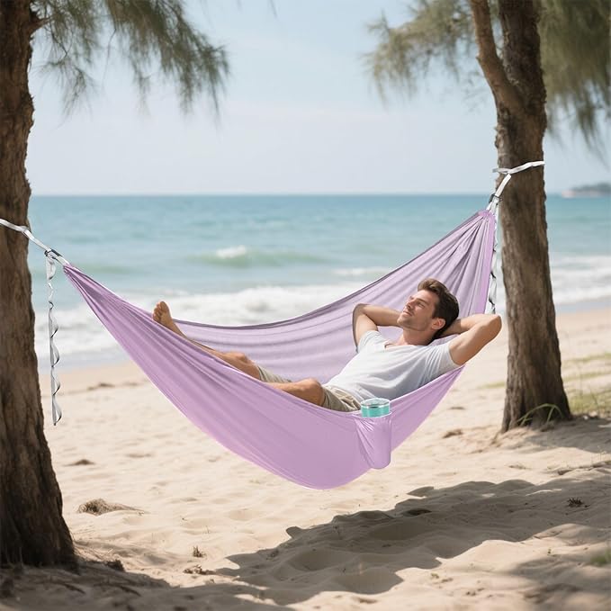 Clematis Camping Hammock Double Hammocks with Travel Bag, Outdoor Hammocks 114" x 54"