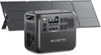 BLUETTI Solar Generator AC200L with 200W Solar Panel (Ships Separately), 2048Wh LiFePO4 Battery Backup w/ 4 2400W AC Outlets (3600W Power Lifting), for Camping, Home Use, Emergency