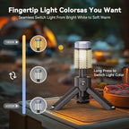 MORIKO Camping Lights Rechargeable Telescopic, Portable Collapsible Magnetic Lantern Camping Essentials, 10,500mAh IP67 Waterproof LED Flashlights, Camping Gear for Hiking Fishing Travel Emergency