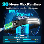 Headlamp Flashlight,3 Pack Super Bright 2000 Lumen Head Lamp,230°Wide Beam 1500mAh Lampe Frontale,5 Modes IPX5 Waterproof 0.14lb Lightweight Headlights for Camping Essentials Hiking