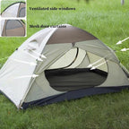 Backpacking Tent 2 Person/3 Person Waterproof Lightweight Double Layer Free-Standing Aluminum Pole Beach Canopy Tent for Outdoor Camping Hiking 4 Season Tent (Color : A, Size : 3 Person)