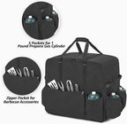 samdew Carry Bag for 22 Inch Tabletop Griddle with Hood, Outdoor Grill Cover Compatible with Blackstone 22 Inch Tabletop Griddle with Hood, Portable Camping Grill Storage Case with Pockets, Bag Only