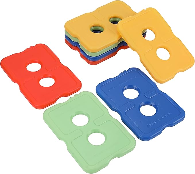 Healthy Packers Ice Packs for Lunch Boxes & Coolers - 8pk Original Cool Pack | Slim & Long-Lasting Reusable Ice Pack for Lunch Bags | Freezer Packs for Coolers (Set of 8)