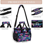 Tropical Flower Palm Leaf Soft Cooler Bag Insulated Lunch Box for Men & Women, Large Leakproof Lunch Bag Portable Beach Cooler for Work, Picnic, Road Trips,Fishing, Travel, Camping,A-6