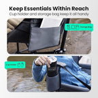 Hammock Camping Chair for Adults with Adjustable Backrest, Heavy Duty Padded Folding Hammock Chair Supports 400lbs, Portable Hammock Chair Swinging Chair for Camping, Travelling and Patio