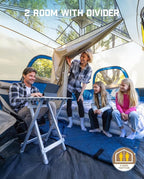 FanttikOutdoor Camping Tent 4/6/8/10 Person Instant Cabin Tent Setup in 60 Seconds with Rainfly & Windproof Portable with Carry Bag for Family Camping & Hiking, Upgraded Ventilation