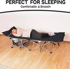 Zone Tech Camping Cot Mattress Pad Premium Quality Outdoor Comfortable Thicker Cotton Sleeping Cot Lightweight Waterproof Bottom Pad Mattress for Adult, Kid