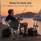 Folding Outdoor Chair — Easy Outdoor Comfort, Simple One-Piece Design, Stable Aluminum Frame, Relaxed Seating for Backyard, Camping & Everyday Use