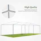10’x30’Outdoor Canopy Party Event Wedding Tent with 8 Removable Sidewall 3 Rooms,Upgraded Stainless Steel Tube Waterproof Sun Shelter Canopy for Shows,Camping Etc (10’x30’-8)