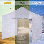 COOSHADE Instant Canopy SunWall 8x8 Canopy SideWall for Pop up Canopy Tent, 1 Pack Sidewall Only, White
