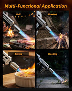 Saker Propane Torch, 3272°F High Power Adjustable Flame Thrower Gun for BBQ, Grill, Campfire, Searing Steak, Cooking, Charcoal Lighter,Camping Gift Idea (Propane Tank Not Included)