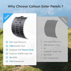 400W Flexible Solar Panel Set (4x100W), Cool-Running White Design, Heavy-Duty ETFE Solar Array, Weatherproof Power Solution for Catamaran, Large RV, and Shed