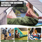 Camping Sleeping Bags for Adults Kids Waterproof Lightweight Sleeping Bag for Cold Weather or Warm Backpacking Hiking Mountaineering Indoor Outdoor Use