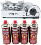 GasOne Emergency Gear Camping Mini Butane Portable Gas Stove with Carrying Case