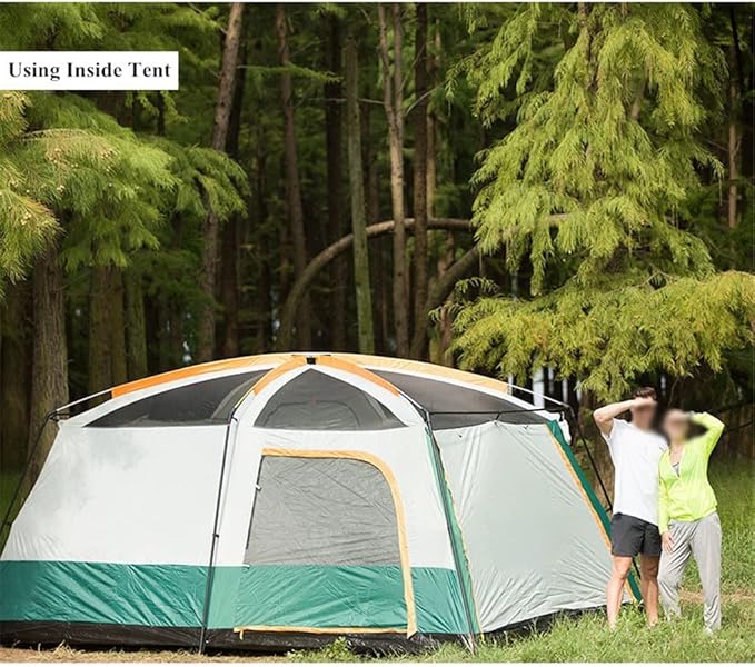 GeRRiT Large Camping Tent Travel Double-Layer Tent Waterproof Family Camping Tent Outdoor Camping Tent